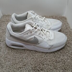 Nike Air Max SC Women White Metallic Platinum (CW4554 100) Size 9.5